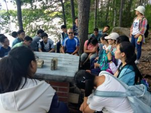 Summer camp in the nature